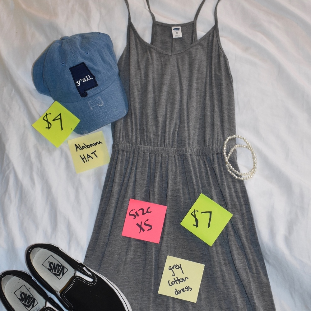 Grey Cotton Dress